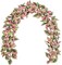 2pc 5.6FT Artificial Pink Tradescantia Zebrina Garland - Realistic Faux Wandering Jew Hanging Vines - UV Resistant Silk Greenery for Boho Wedding, Jungle Room Decor, Mantle & Staircase